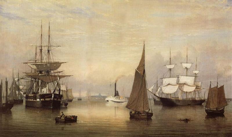 Fitz Hugh Lane Der Bostoner Hafen oil painting picture